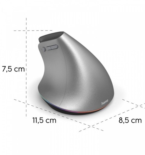 Hama Mysz ergonomiczna multi device EWM-700 grafitowa
