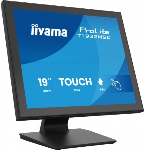 IIYAMA Monitor 19 cali T1932MSC-B2S pojemnościowy 10pt, IP54, HDMI, DP