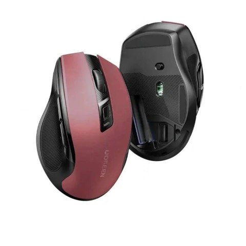 Ugreen Mysz bezprzewodowa silent click MU006 - czerwona