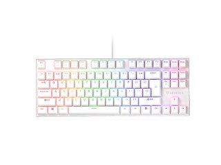 Natec Klawiatura Genesis THOR 303 TKL US RGB silent biała