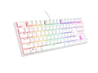 Natec Klawiatura Genesis THOR 303 TKL US RGB silent biała