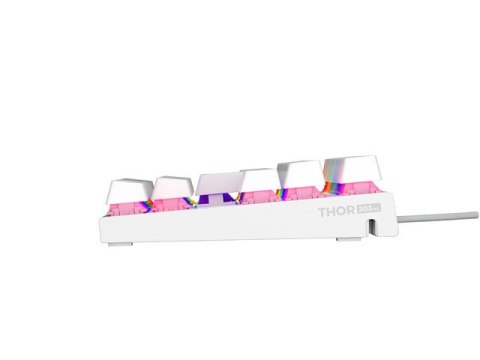 Natec Klawiatura Genesis THOR 303 TKL US RGB silent biała