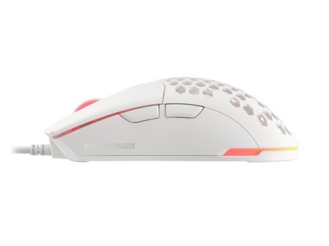 Natec Mysz Genesis Krypton 750 8000DPI RGB lekka biała