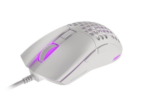 Natec Mysz Genesis Krypton 750 8000DPI RGB lekka biała