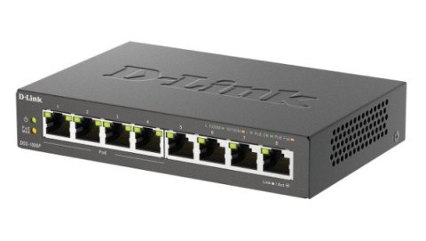 D-Link Przełącznik DGS-1008P 8x 1000 Desktop,4PoE