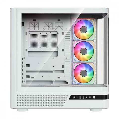 MODECOM Obudowa VOLCANO AQ100 MID ARGB szkło 4 wentylatory biała
