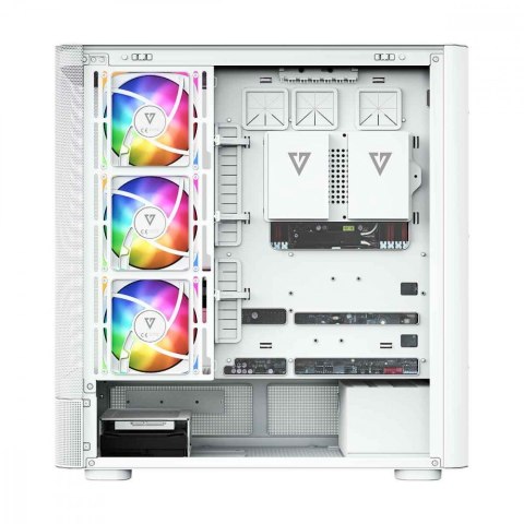 MODECOM Obudowa VOLCANO AQ300 MID RGB GLASS 4 wentylatory biała