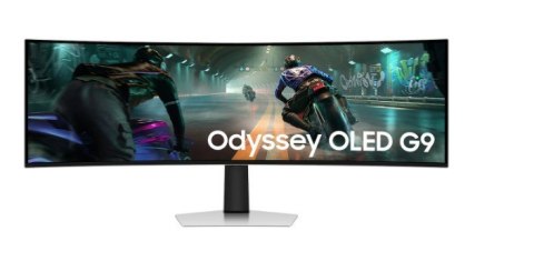 Samsung Monitor 49 cali Odyssey G9 G91SD OLED 5120x1440 DQHD 32:9 1xHDMI 1xmicroHDMI 1xDP 3xUSB 0,03ms 144Hz zakrzywiony 2Yd2d (LS49DG91
