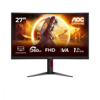 AOC Monitor 27 cali C27G4Z2 Curved VA 260Hz HDMIx2 DP HAS
