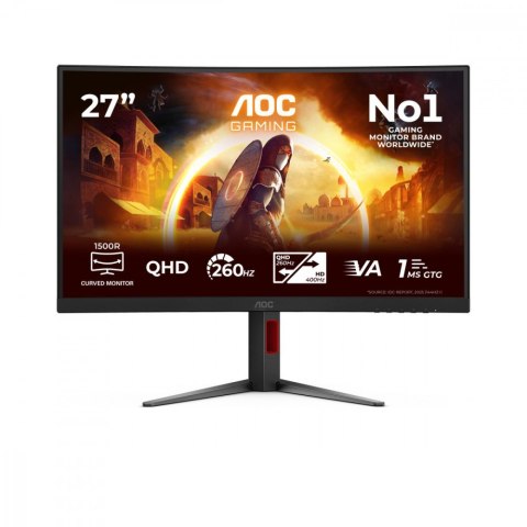 AOC Monitor 27 cali CQ27G4Z2 Curved VA 260Hz HDMIx2 DP