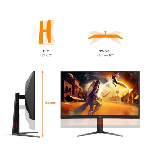 AOC Monitor 27 cali CQ27G4Z2 Curved VA 260Hz HDMIx2 DP