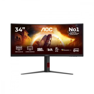 AOC Monitor 34 cale CU34G4CA VA Curved 180Hz HDMIx2 DP