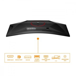 AOC Monitor 34 cale CU34G4CA VA Curved 180Hz HDMIx2 DP