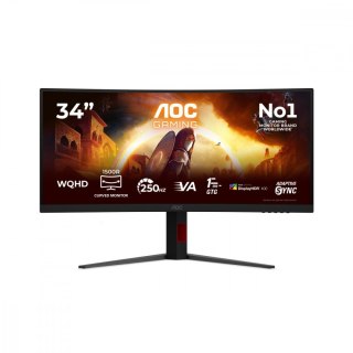 AOC Monitor 34 cale CU34G4ZCA VA Curved 250Hz HDMIx2 DP HAS Głośniki
