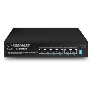 Esperanza Switch 6-portowy POE 10/100/1000 65W GOLIATH ENS107