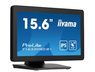 IIYAMA Monitor 15.6 cala ProLite T1633MSC-B1 poj.10pkt,IP54,IPS,USB