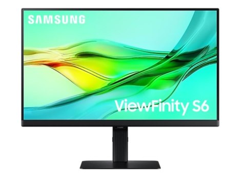 Samsung Monitor 24 cale ViewFinity S60UD IPS 2560x1440 WQHD 16:9 1xHDMI 2xDP 1xUSB-C 90W 3xUSB-A 5ms PinP/PbyP 100Hz HAS+PIV płaski 3YOn