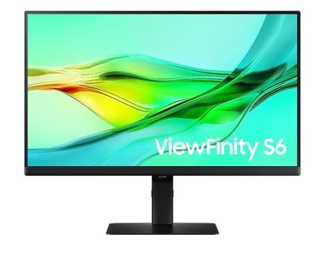Samsung Monitor 24 cale ViewFinity S60UD IPS 2560x1440 WQHD 16:9 1xHDMI 2xDP 1xUSB-C 90W 3xUSB-A 5ms PinP/PbyP 100Hz HAS+PIV płaski 3YOn