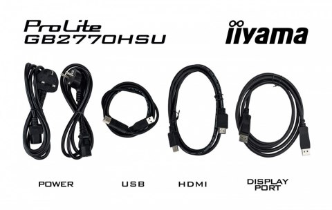 IIYAMA Monitor 27 cali GB2770HSU-B6 0.2ms,IPS,DP,HDMI,180Hz