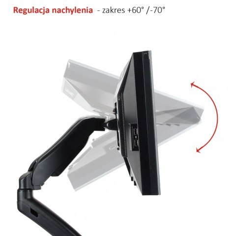 ART Uchwyt biurkowy na sprężynie gazowej do 1 monitora LCD/LED 13-27" L-11GD