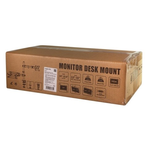 LogiLink Uchwyt na 2 monitory 13-32 cale lub notebooka LogiLink Uchwyt na 2 monitory 13-32 cale lub notebooka