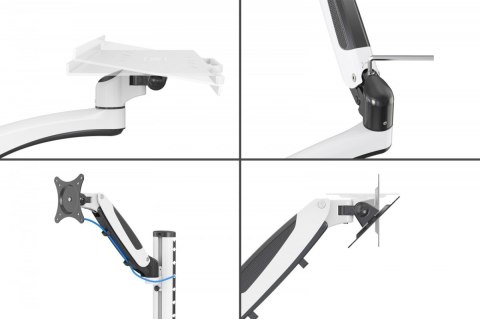 Digitus Ramię naścienne pojedyncze 1xLCD + klawiatura, max. 32" i 8kg uchylno-obrotowe 360° (PIVOT) Digitus Ramię naścienne pojedyncze 1xLCD + klawiatura, max. 32" i 8kg uchylno-obrotowe 360° (PIVOT)