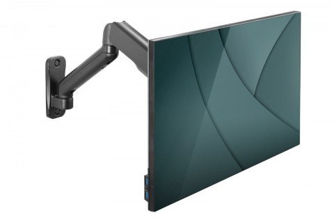 Digitus Uchwyt ścienny pojedynczy, 1xLCD, max. 32", max. obciążenie 9kg, ze sprężyną gazową, obrotowy Digitus Uchwyt ścienny pojedynczy, 1xLCD, max. 32", max. obciążenie 9kg, ze sprężyną gazową, obrotowy