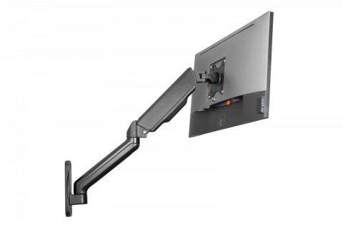 Digitus Uchwyt ścienny pojedynczy, 1xLCD, max. 32", max. obciążenie 9kg, ze sprężyną gazową, obrotowy Digitus Uchwyt ścienny pojedynczy, 1xLCD, max. 32", max. obciążenie 9kg, ze sprężyną gazową, obrotowy
