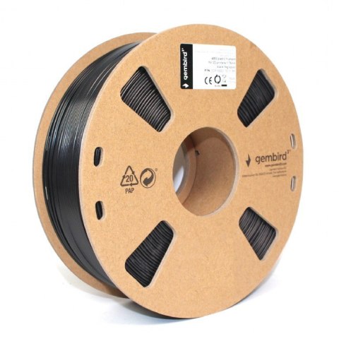 Gembird Filament drukarki 3D ABS/1.75 mm/1kg/czarny Gembird Filament drukarki 3D ABS/1.75 mm/1kg/czarny