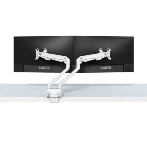 Neomounts Uchwyt biurkowy FPMA-D750DWHITE2 na 2 ekrany 10-32 cali 75x75-100x100 2-8kg h:20-51cm PIVOT 180 stopni