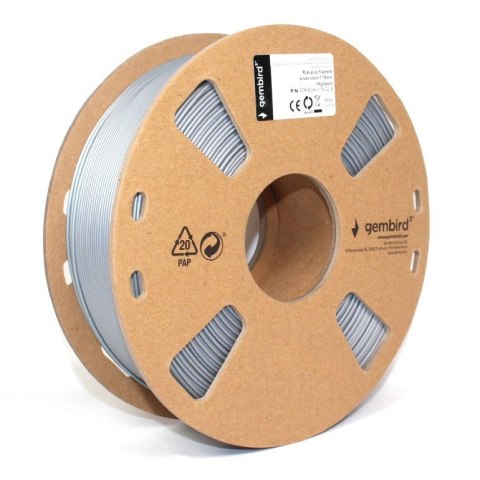 Gembird Filament do drukarki 3D PLA/1.75mm/srebrny Gembird Filament do drukarki 3D PLA/1.75mm/srebrny