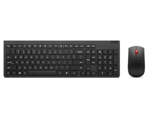 Lenovo Zestaw bezprzewodowej klawiatury i myszy Essential Gen2 czarny US English 4X31N50708 Lenovo Zestaw bezprzewodowej klawiatury i myszy Essential Gen2 czarny US English 4X31N50708