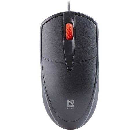 Defender Mysz przewodowa silent click ICON MB-057 1000 DPI Czarna Defender Mysz przewodowa silent click ICON MB-057 1000 DPI Czarna