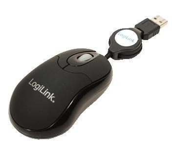 LogiLink Mini myszka USB z rozwijanym kablem LogiLink Mini myszka USB z rozwijanym kablem