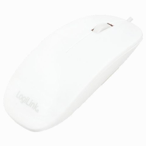 LogiLink Plaska mysz optyczna USB, biala LogiLink Plaska mysz optyczna USB, biala