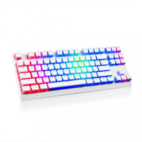 MODECOM Przewodowa klawiatura mechaniczna RGB PUDDING EDITION biała