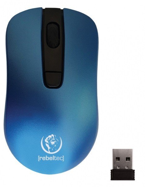 Rebeltec Mysz bezprzewodowa STAR 800/1000/1600 DPI niebieska