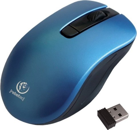 Rebeltec Mysz bezprzewodowa STAR 800/1000/1600 DPI niebieska