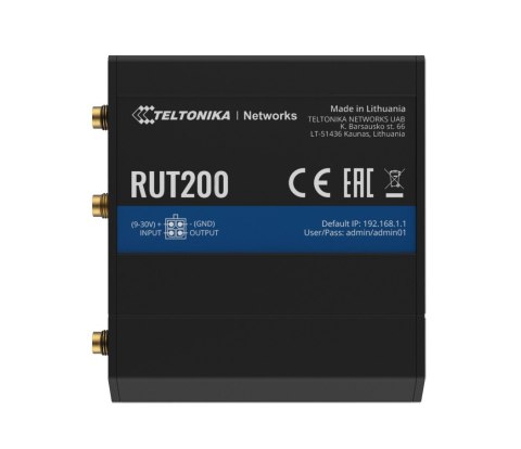 TELTONIKA Router 4G/LTE RUT200 (Cat 4), 3G, 2G, WIFI, Ethernet TELTONIKA Router 4G/LTE RUT200 (Cat 4), 3G, 2G, WIFI, Ethernet