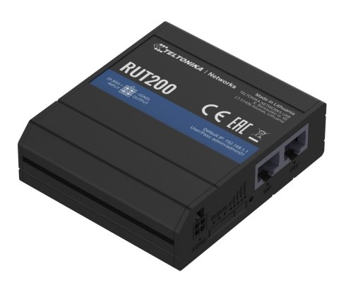 TELTONIKA Router 4G/LTE RUT200 (Cat 4), 3G, 2G, WIFI, Ethernet TELTONIKA Router 4G/LTE RUT200 (Cat 4), 3G, 2G, WIFI, Ethernet