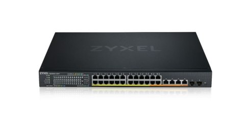 Zyxel Przełącznik XMG1930-30HP, 24-port 2.5GbE Smart Managed Layer 2 PoE 700W 22xPoE+/8xPoE++ Switch with 4 10GbE and 2 Zyxel Przełącznik XMG1930-30HP, 24-port 2.5GbE Smart Managed Layer 2 PoE 700W 22xPoE+/8xPoE++ Switch with 4 10GbE and 2
