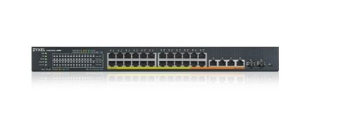 Zyxel Przełącznik XMG1930-30HP, 24-port 2.5GbE Smart Managed Layer 2 PoE 700W 22xPoE+/8xPoE++ Switch with 4 10GbE and 2 Zyxel Przełącznik XMG1930-30HP, 24-port 2.5GbE Smart Managed Layer 2 PoE 700W 22xPoE+/8xPoE++ Switch with 4 10GbE and 2