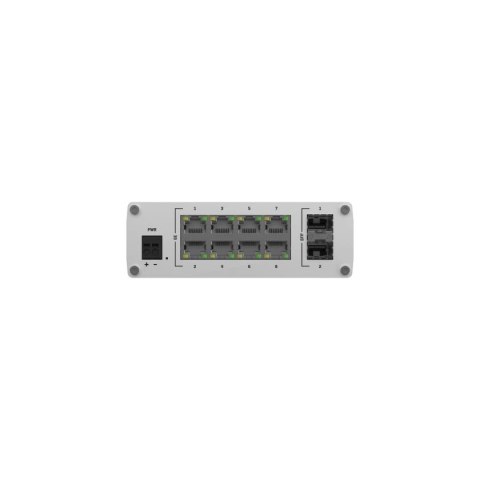 TELTONIKA Przełącznik niezarządzalny TSW210 Switch 2xSFP 8xGbE DIN RAIL Back Panel
