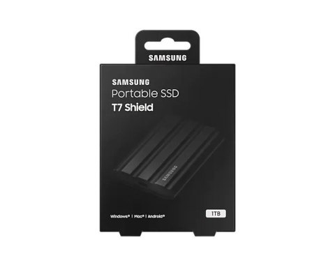 Samsung Dysk SSD T7 Shield 1TB USB 3.2, czarny