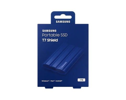 Samsung Dysk SSD T7 Shield 1TB USB 3.2, niebieski Samsung Dysk SSD T7 Shield 1TB USB 3.2, niebieski