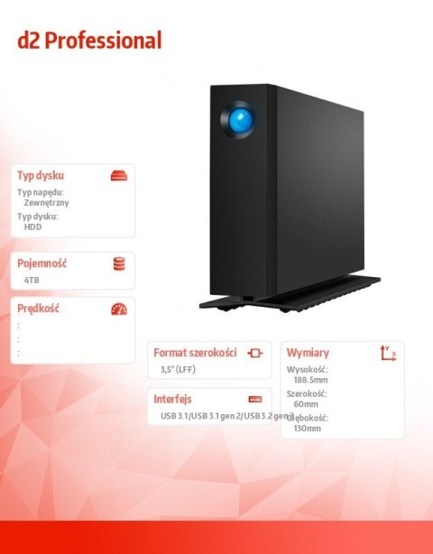 LaCie Dysk twardy d2 Professional 3,5 4TB LaCie Dysk twardy d2 Professional 3,5 4TB