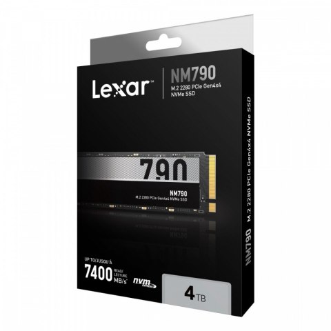 Lexar Dysk SSD NM790 4TB 2280 PCIeGen4x4 7400/6500MB/s Lexar Dysk SSD NM790 4TB 2280 PCIeGen4x4 7400/6500MB/s