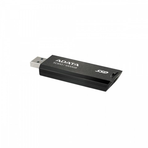 Adata Dysk SSD zewnętrzny SC610 1000 GB USB3.2A Gen2 czarny Adata Dysk SSD zewnętrzny SC610 1000 GB USB3.2A Gen2 czarny