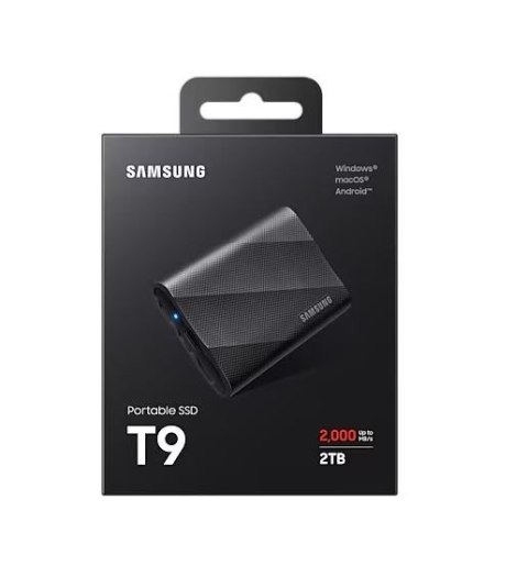 Samsung Dysk zewnętrzny SSD T9 2TB USB3.2 GEN.2 czarny Samsung Dysk zewnętrzny SSD T9 2TB USB3.2 GEN.2 czarny