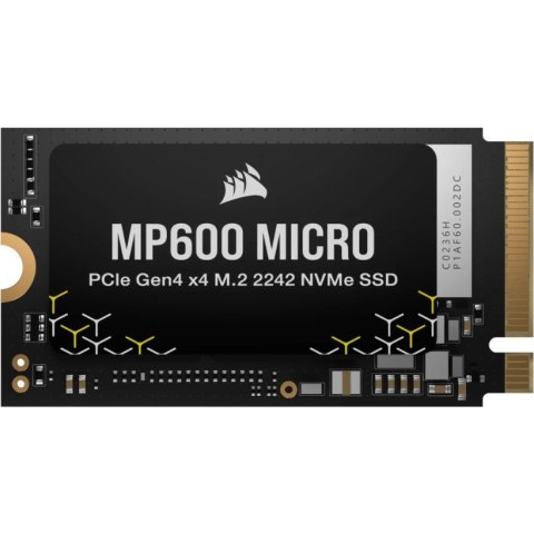Corsair Dysk SSD 1TB MP600 MICRO 5100/4300 MB/s PCIe 4.0 x4 NVMe M.2 2242 Corsair Dysk SSD 1TB MP600 MICRO 5100/4300 MB/s PCIe 4.0 x4 NVMe M.2 2242
